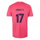 Maglia Real Madrid Seconda NO.17 Lucas V. 2020/2021 Rosa