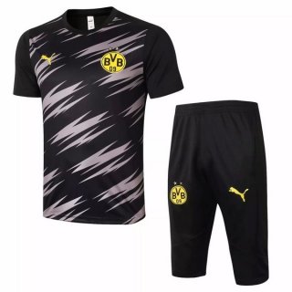Maglia Formazione Borussia Dortmund Set Completo 2020/2021 Nero Giallo