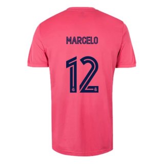 Maglia Real Madrid Seconda NO.12 Marcelo 2020/2021 Rosa