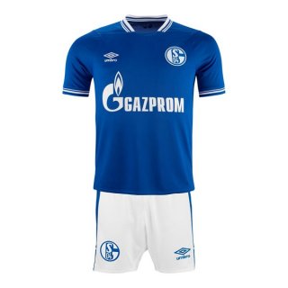 Maglia Schalke 04 Prima Bambino 2021/2022 Blu