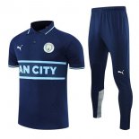 Polo Manchester City Set Completo 2022/2023 Blu Navy