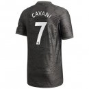 Maglia Manchester United NO.7 Cavani Seconda 2020/2021 Nero