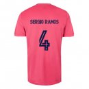 Maglia Real Madrid Seconda NO.4 Sergio Ramos 2020/2021 Rosa