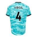 Maglia Liverpool NO.4 Virgil Seconda 2020/2021 Blu
