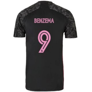 Maglia Real Madrid Terza NO.9 Benzema 2020/2021 Nero