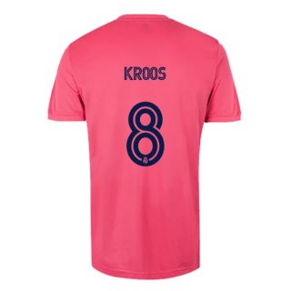 Maglia Real Madrid Seconda NO.8 Kroos 2020/2021 Rosa
