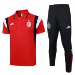 Polo AC Milan Set Completo 2024 Rosso