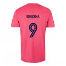 Maglia Real Madrid Seconda NO.9 Benzema 2020/2021 Rosa
