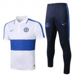 Polo Chelsea Set Completo 2020/2021 Bianco Blu