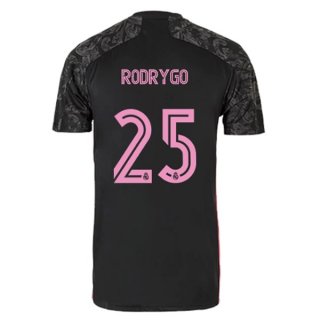 Maglia Real Madrid Terza NO.25 Rodrygo 2020/2021 Nero