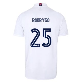 Maglia Real Madrid Prima NO.25 Rodrygo 2020/2021 Bianco