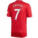 Maglia Manchester United NO.7 Cavani Prima 2020/2021 Rosso