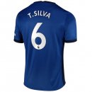 Maglia Chelsea NO.6 T. Silva Prima 2020/2021 Blu