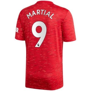Maglia Manchester United NO.9 Martial Prima 2020/2021 Rosso Maglia Manchester United NO.9 Martial Prima 2020/2021 Rosso