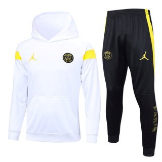 Felpa Cappuccio Paris Saint Germain 2023/2024 Bianco Felpa Cappuccio Paris Saint Germain 2023/2024 Bianco