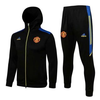 Felpa Cappuccio Manchester United 2021/2022 Nero Felpa Cappuccio Manchester United 2021/2022 Nero