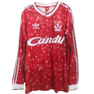 Thailandia Maglia Liverpool Prima ML Retro 1989 1991 Rosso Thailandia Maglia Liverpool Prima ML Retro 1989 1991 Rosso