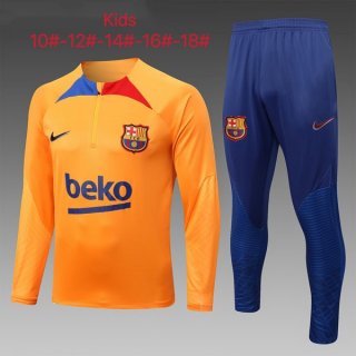 Bambino Felpa Barcellona 2023 Arancione Blu Bambino Felpa Barcellona 2023 Arancione Blu