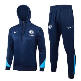 Felpa Cappuccio Chelsea 2024/2025 Blu 3 Felpa Cappuccio Chelsea 2024/2025 Blu 3