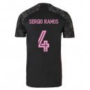 Maglia Real Madrid Terza NO.4 Sergio Ramos 2020/2021 Nero