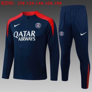 Bambino Felpa Allenamento PSG 2025/2026 Blu 5 Bambino Felpa Allenamento PSG 2025/2026 Blu 5