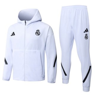 Giacca Cappuccio Real Madrid 2026/2027 Bianco