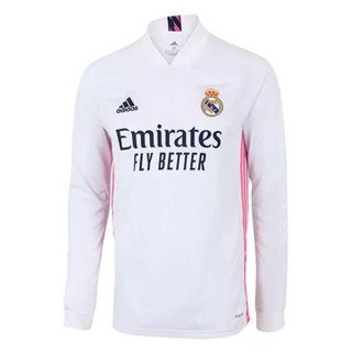 Thailandia Maglia Real Madrid Prima ML 2020/2021 Bianco