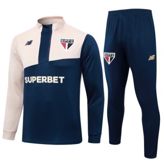 Felpa Allenamento Sao Paulo 2024/2025 Blu Giallo 3 Felpa Allenamento Sao Paulo 2024/2025 Blu Giallo 3