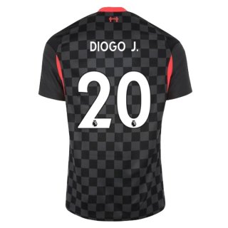 Maglia Liverpool NO.20 Diogo Jota Terza 2020/2021 Nero