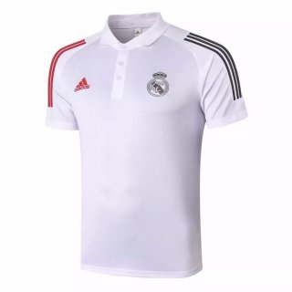 Polo Real Madrid 2020/2021 Bianco Rosso