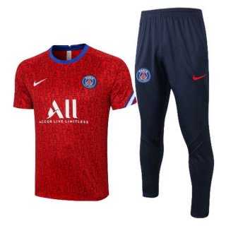 Maglia Formazione PSG Set Completo 2020/2021 Rosso Nero