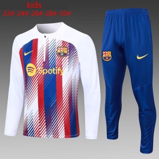 Bambino Felpa Barcellona 2024 Bianco Blu