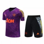 Maglia Formazione Manchester United Set Completo 2020/2021 Porpora