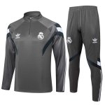 Felpa Allenamento Real Madrid 2024/2025 Grigio 2 Felpa Allenamento Real Madrid 2024/2025 Grigio 2
