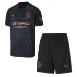 Maglia Manchester City Seconda Bambino 2020/2021 Nero