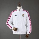 Giacca Real Madrid Full Zip 2026/2027 Bianco Giacca Real Madrid Full Zip 2026/2027 Bianco