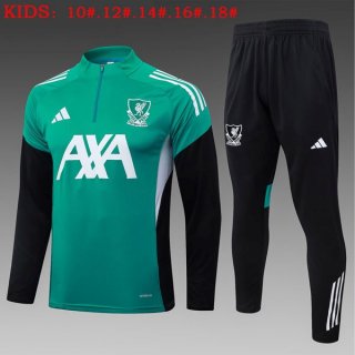 Bambino Felpa Allenamento Liverpool 2026/2027 Verde 2