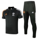 Polo Manchester United Set Completo 2020/2021 Nero