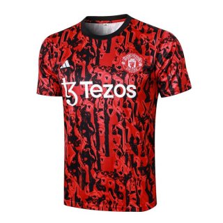 Maglia Formazione Manchester United 2024 Rosso Nero