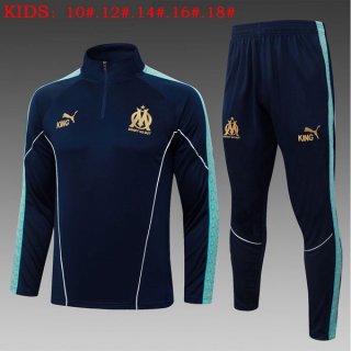 Bambino Felpa Allenamento Marseille 2026/2027 Blu 3