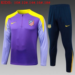 Bambino Felpa Allenamento Atletico Madrid 2025/2026 Porpora 5 Bambino Felpa Allenamento Atletico Madrid 2025/2026 Porpora 5