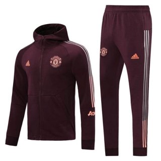 Giacca Cappuccio Manchester United 2020/2021 Borgogna Giacca Cappuccio Manchester United 2020/2021 Borgogna