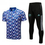 Polo Arsenal Set Completo 2022-2023 Blu