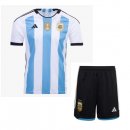 3 Stelle Maglia Argentina Prima Bambino 2022