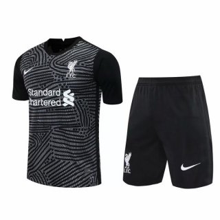Maglia Formazione Liverpool Set Completo 2020/2021 Grigio Nero Maglia Formazione Liverpool Set Completo 2020/2021 Grigio Nero