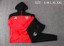 Felpa Cappuccio Set Completo Arsenal 2022/2023 Rosso