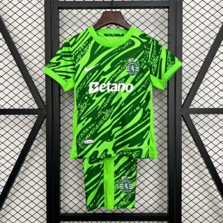 Maglia Sporting Lisbon Portiere Bambino 2025/2026 Verde