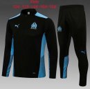 Bambino Felpa Allenamento Marseille 2022 Nero Blu