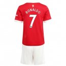 Maglia Manchester United NO.7 Ronaldo Prima Bambino 2021/2022