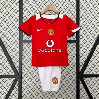 Maglia Manchester United Prima Bambino Retro 2005 2006 Maglia Manchester United Prima Bambino Retro 2005 2006